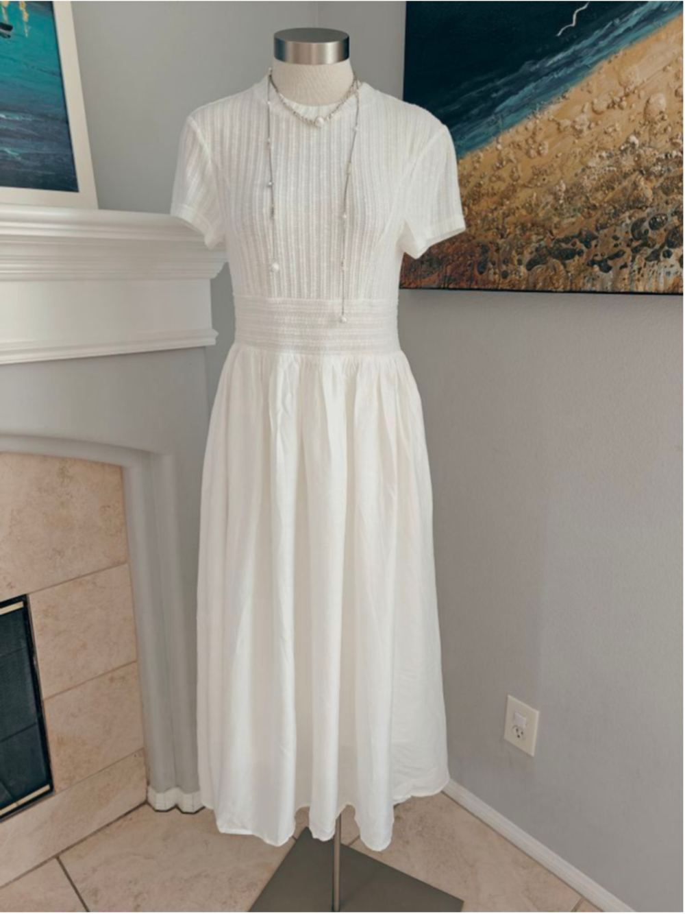 Women's White Maxi Dress